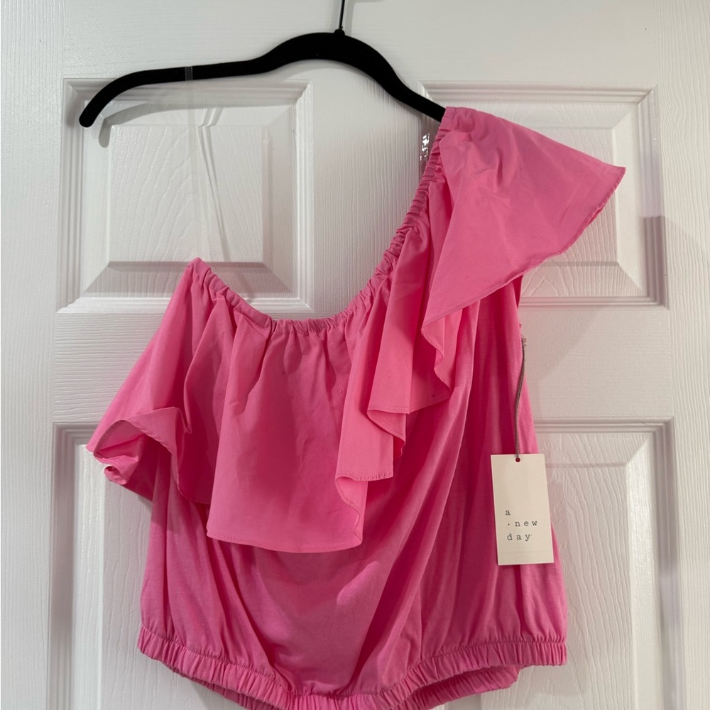 Target A New Day Pink Off-Shoulder Blouse